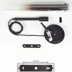 hofstein Suspension Caimitte Noir, 1 lumière