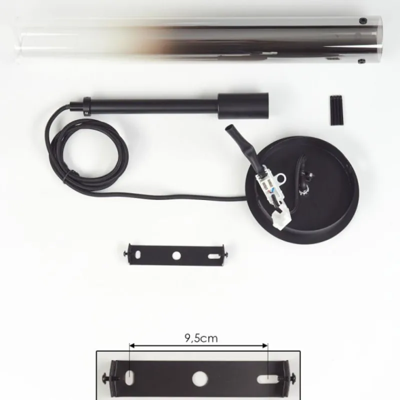 hofstein Suspension Caimitte Noir, 1 lumière