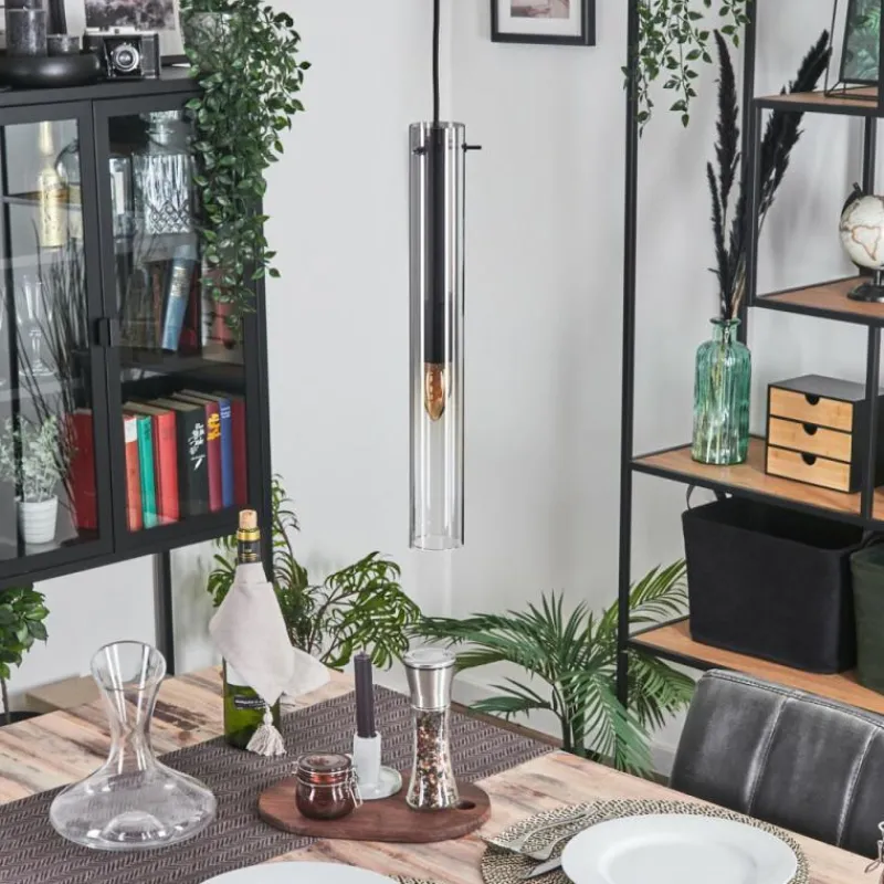 hofstein Suspension Caimitte Noir, 1 lumière