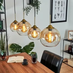 hofstein Suspension Calapa Laiton, 4 lumières