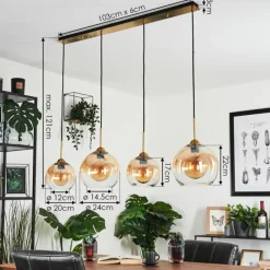 hofstein Suspension Calapa Laiton, 4 lumières