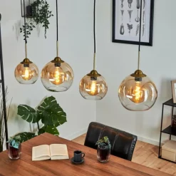 hofstein Suspension Calapa Laiton, 4 lumières