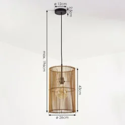 Luminaires Scandinaves-hofstein Suspension Calchines Noir, 1 lumière