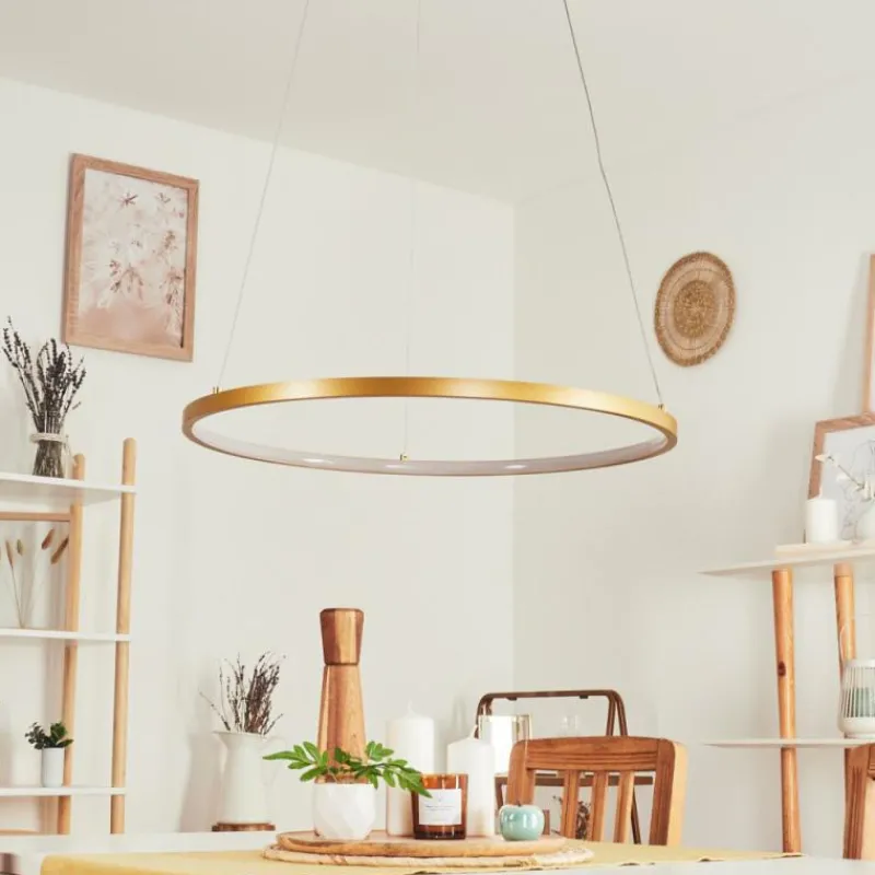 hofstein Suspension Calcium LED Laiton, 1 lumière