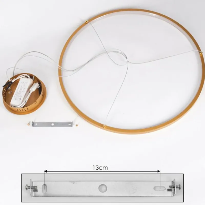 hofstein Suspension Calcium LED Laiton, 1 lumière