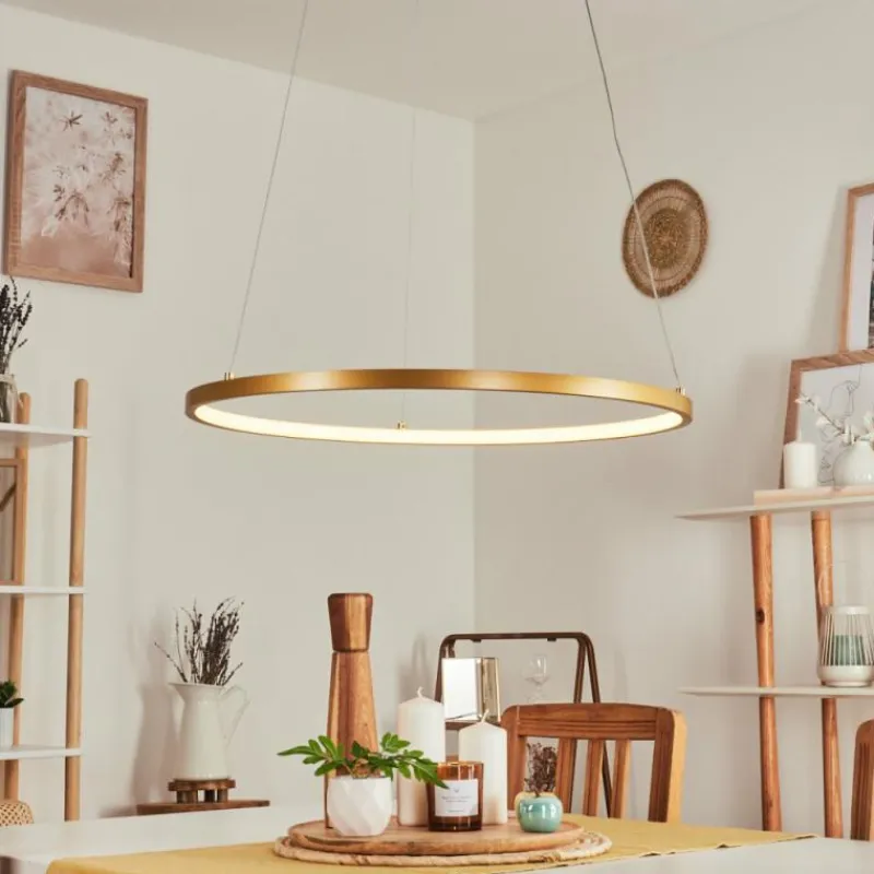 hofstein Suspension Calcium LED Laiton, 1 lumière