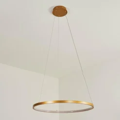 hofstein Suspension Calcium LED Laiton, 1 lumière