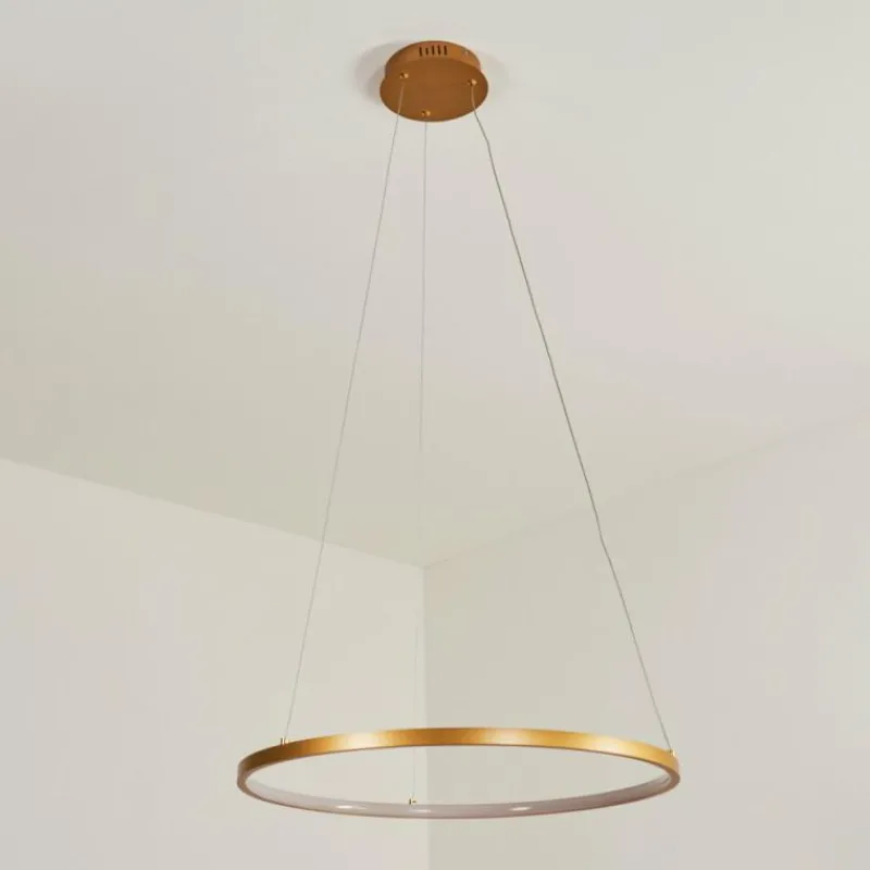 hofstein Suspension Calcium LED Laiton, 1 lumière