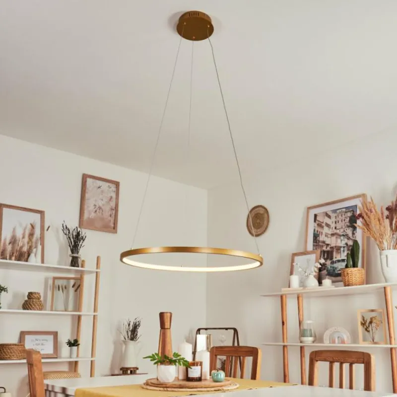 hofstein Suspension Calcium LED Laiton, 1 lumière