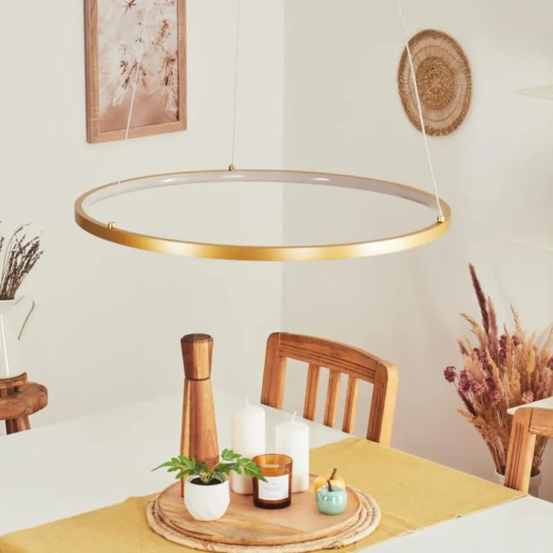 hofstein Suspension Calcium LED Laiton, 1 lumière