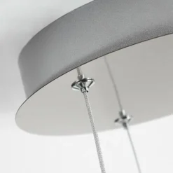 hofstein Suspension Calcium LED Nickel mat, 1 lumière