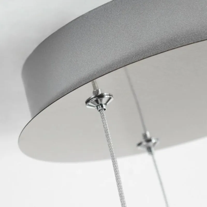 hofstein Suspension Calcium LED Nickel mat, 1 lumière