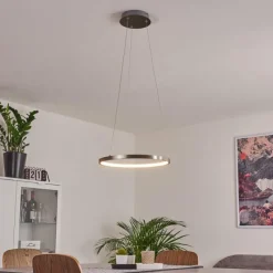 hofstein Suspension Calcium LED Nickel mat, 1 lumière