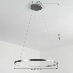hofstein Suspension Calcium LED Nickel mat, 1 lumière* Suspensions