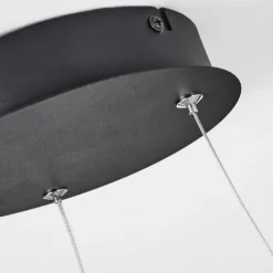 hofstein Suspension Calcium LED Noir, 1 lumière