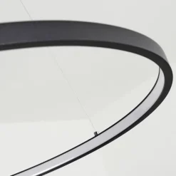 hofstein Suspension Calcium LED Noir, 1 lumière