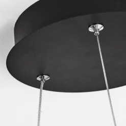 hofstein Suspension Calcium LED Noir, 1 lumière