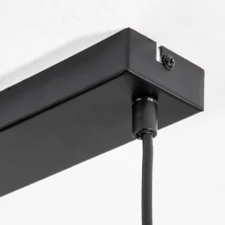 hofstein Suspension Calle Écru, Noir, 4 lumières