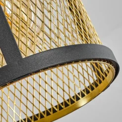 Lampes Industrielles-hofstein Suspension Candelaria Noir, 3 lumières