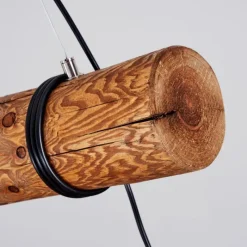 Luminaires Scandinaves-hofstein Suspension Canedo Brun, 3 lumières