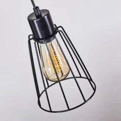 Luminaires Scandinaves-hofstein Suspension Canedo Brun, 3 lumières