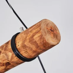 Luminaires Scandinaves-hofstein Suspension Canedo Brun foncé, Noir, 3 lumières