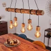 Lampes Vintages & Rétros-hofstein Suspension Canedo Brun, Noir, 5 lumières