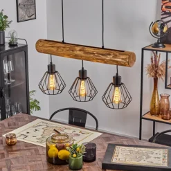 Luminaires Scandinaves-hofstein Suspension Canedo Écru, 3 lumières