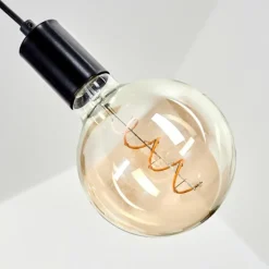 Lampes Vintages & Rétros-hofstein Suspension Canedo Gris, Noir, 3 lumières