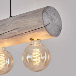 Lampes Vintages & Rétros-hofstein Suspension Canedo Gris, Noir, 4 lumières