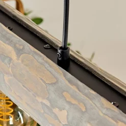 Lampes Vintages & Rétros-hofstein Suspension Canedo Gris, Noir, 5 lumières