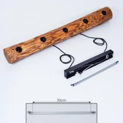 Luminaires Scandinaves-hofstein Suspension Canedo Noir, 5 lumières