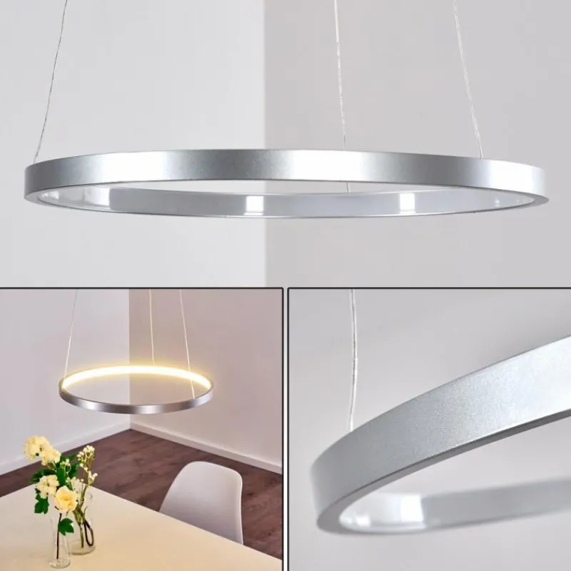 hofstein Suspension Canisteo LED Argenté, 1 lumière* Suspensions