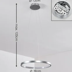 hofstein Suspension Canisteo LED Argenté, 1 lumière* Suspensions