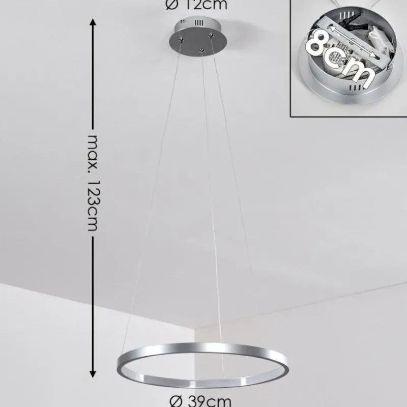 hofstein Suspension Canisteo LED Argenté, 1 lumière* Suspensions