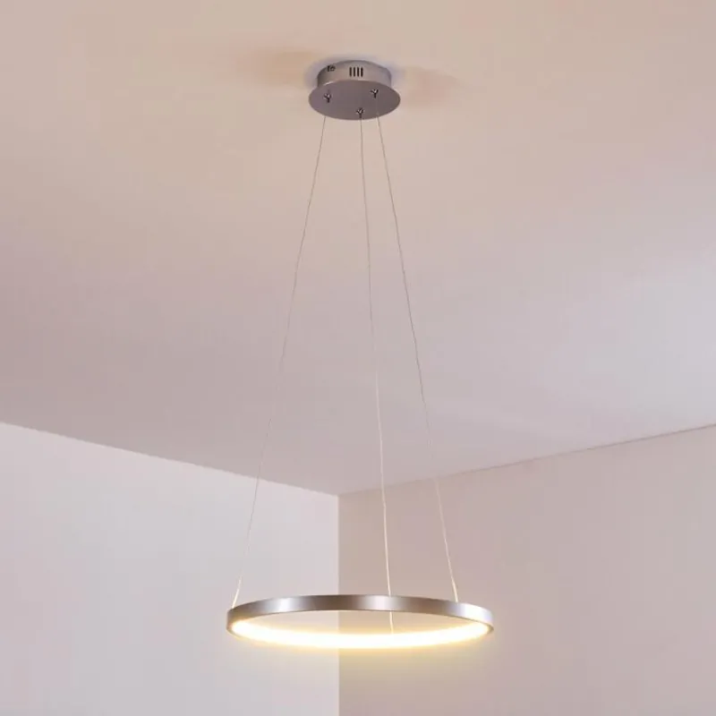 hofstein Suspension Canisteo LED Argenté, 1 lumière* Suspensions