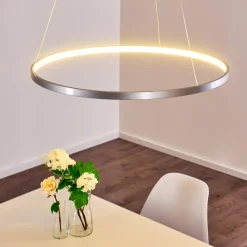 hofstein Suspension Canisteo LED Argenté, 1 lumière* Suspensions