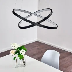 hofstein Suspension Canisteo LED Noir, 2 lumières