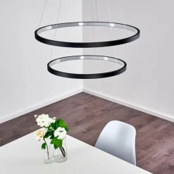 hofstein Suspension Canisteo LED Noir, 2 lumières