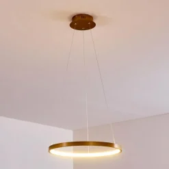 Lampes Dorées-hofstein Suspension Canisteo LED Or, 1 lumière
