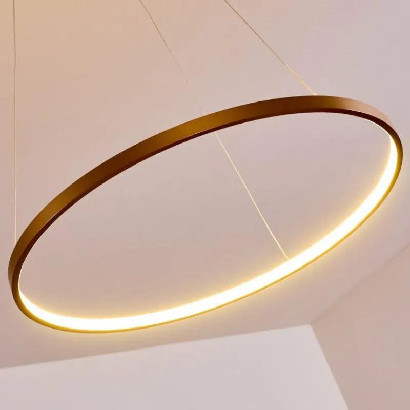 Lampes Dorées-hofstein Suspension Canisteo LED Or, 1 lumière