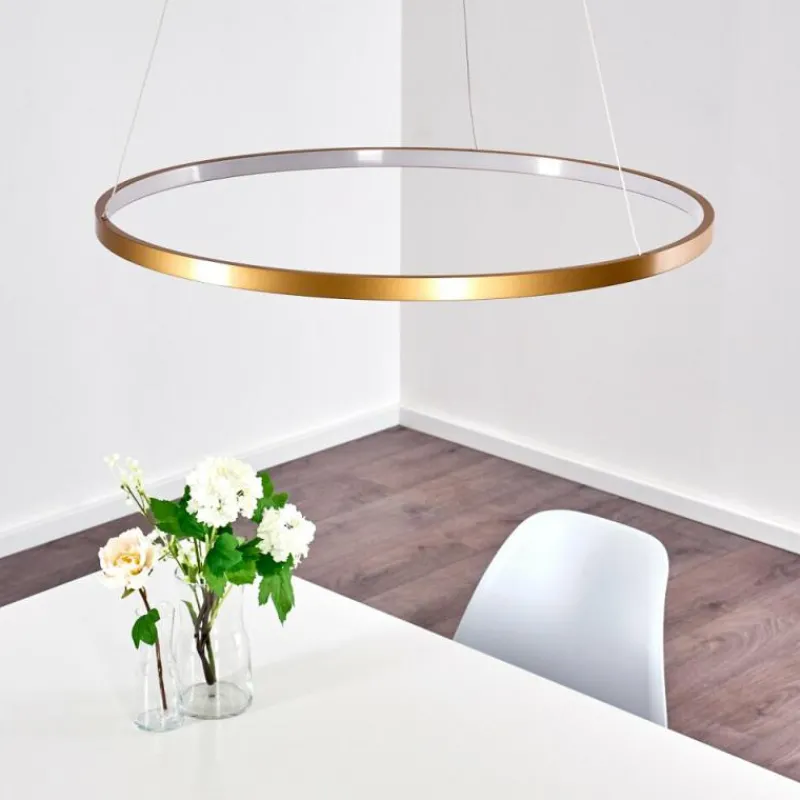 Lampes Dorées-hofstein Suspension Canisteo LED Or, 1 lumière