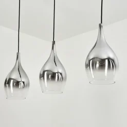 Suspension Verre Fumé-hofstein Suspension Capdevila Chrome, 3 lumières