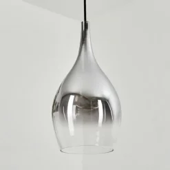 Suspension Verre Fumé-hofstein Suspension Capdevila Chrome, 1 lumière