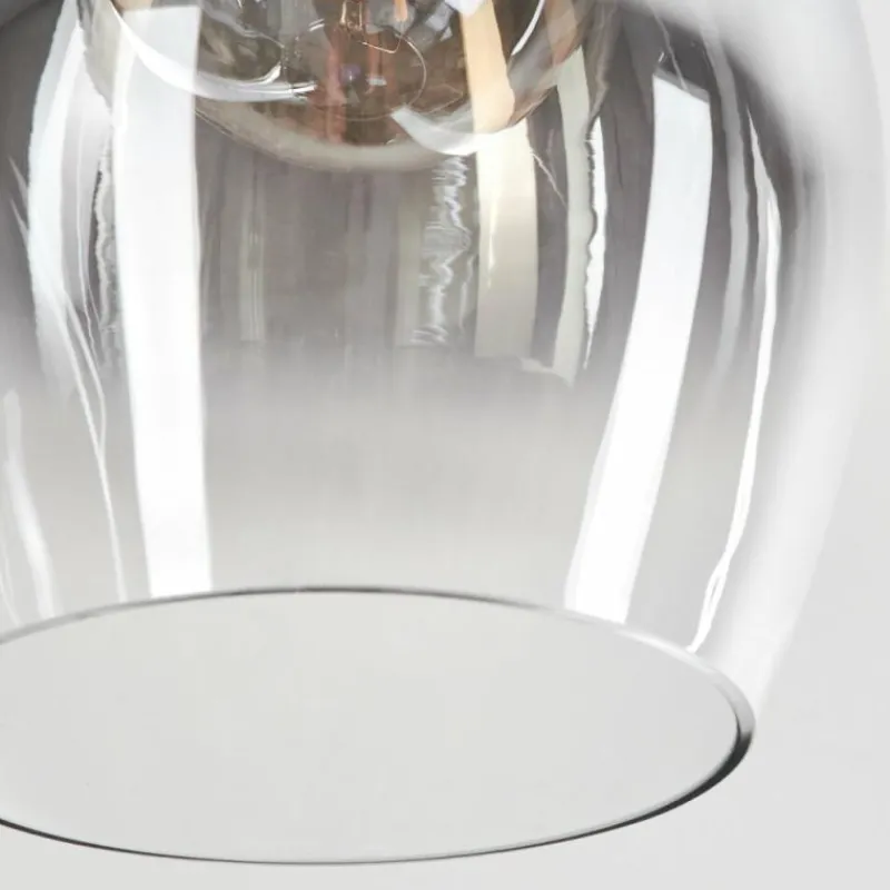 Suspension Verre Fumé-hofstein Suspension Capdevila Chrome, 3 lumières
