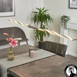 hofstein Suspension Carmacks LED Chrome, 4 lumières