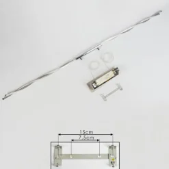hofstein Suspension Carmacks LED Chrome, 4 lumières
