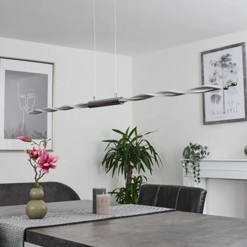 hofstein Suspension Carmacks LED Chrome, 4 lumières