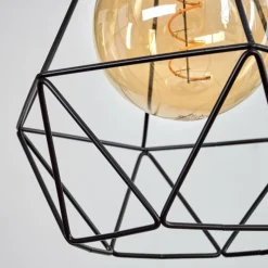 Lampes Vintages & Rétros-hofstein Suspension Carobal Écru, Noir, 3 lumières