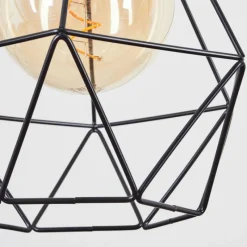 Lampes Vintages & Rétros-hofstein Suspension Carobal Écru, Noir, 1 lumière